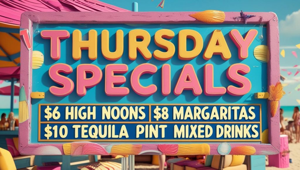 NY Thursday Specials