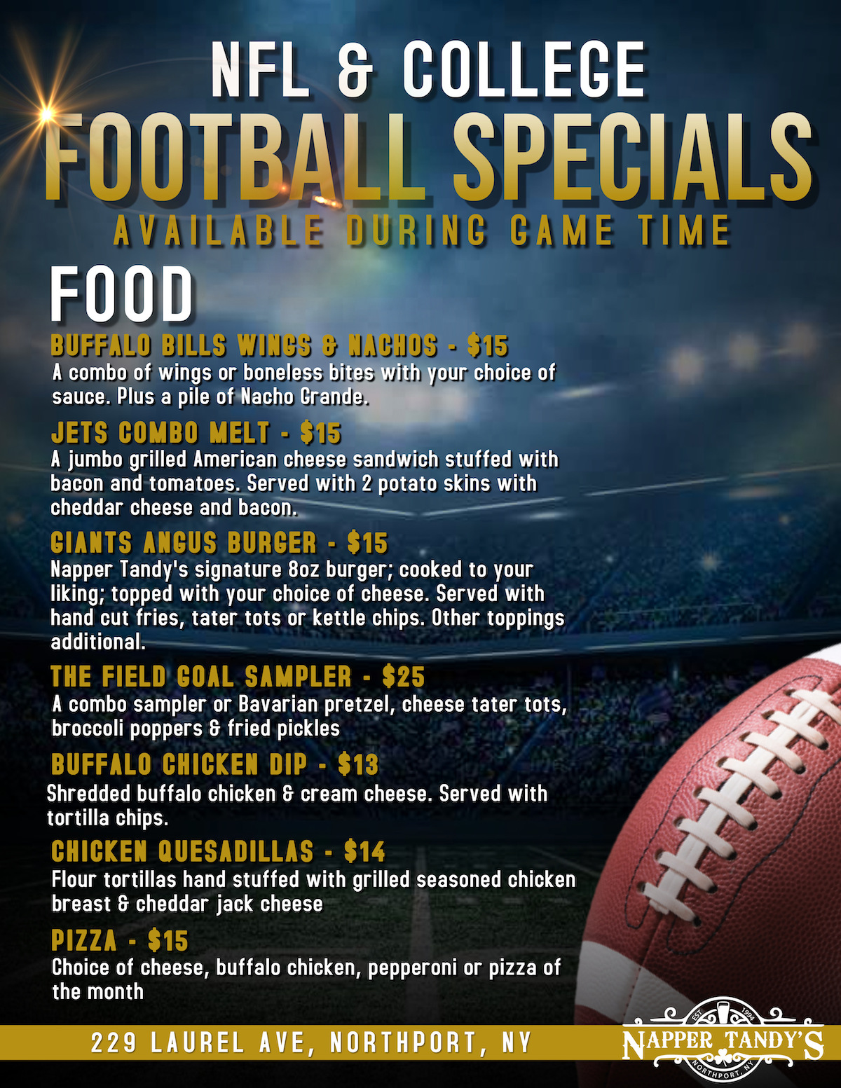 NT Football Specials 2025