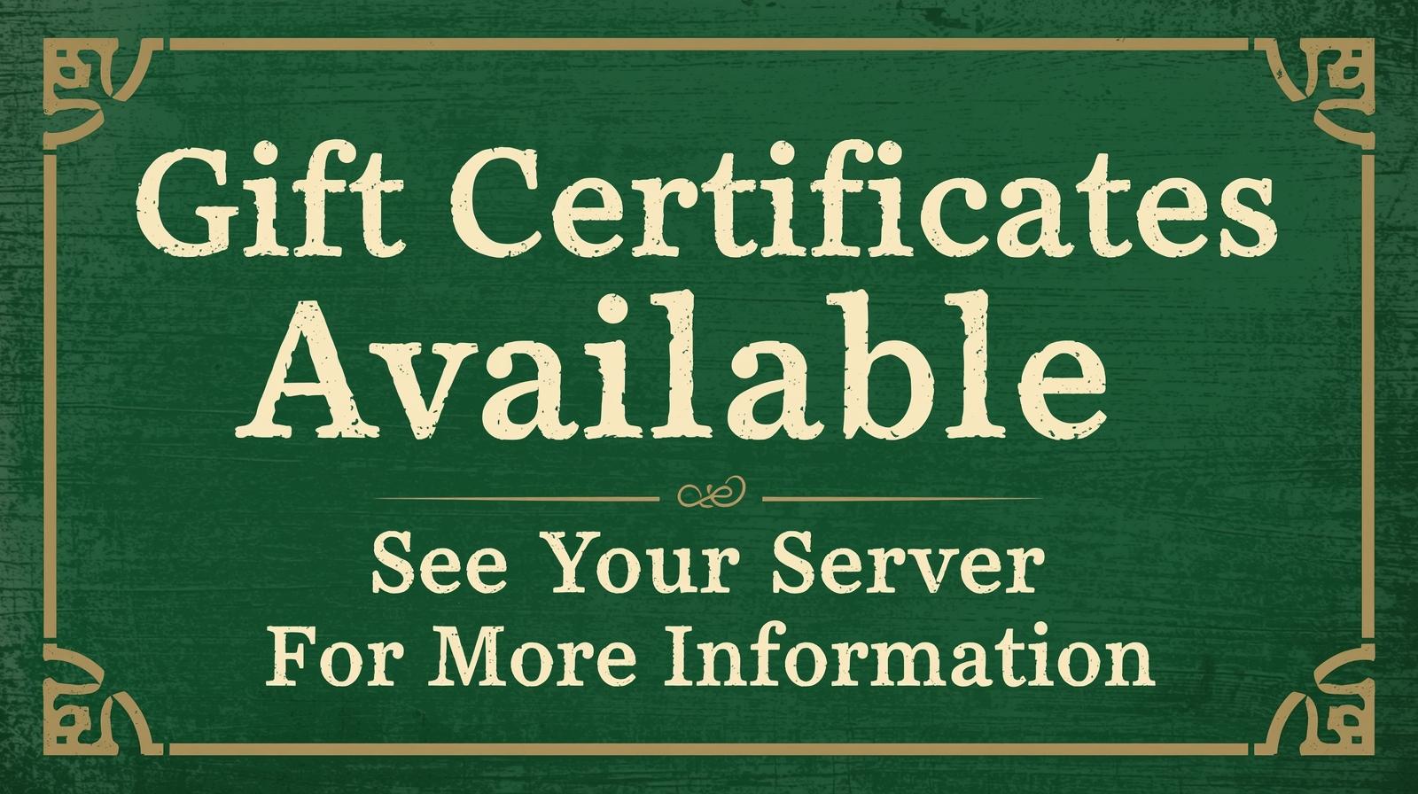 NT Gift Certificates (1)